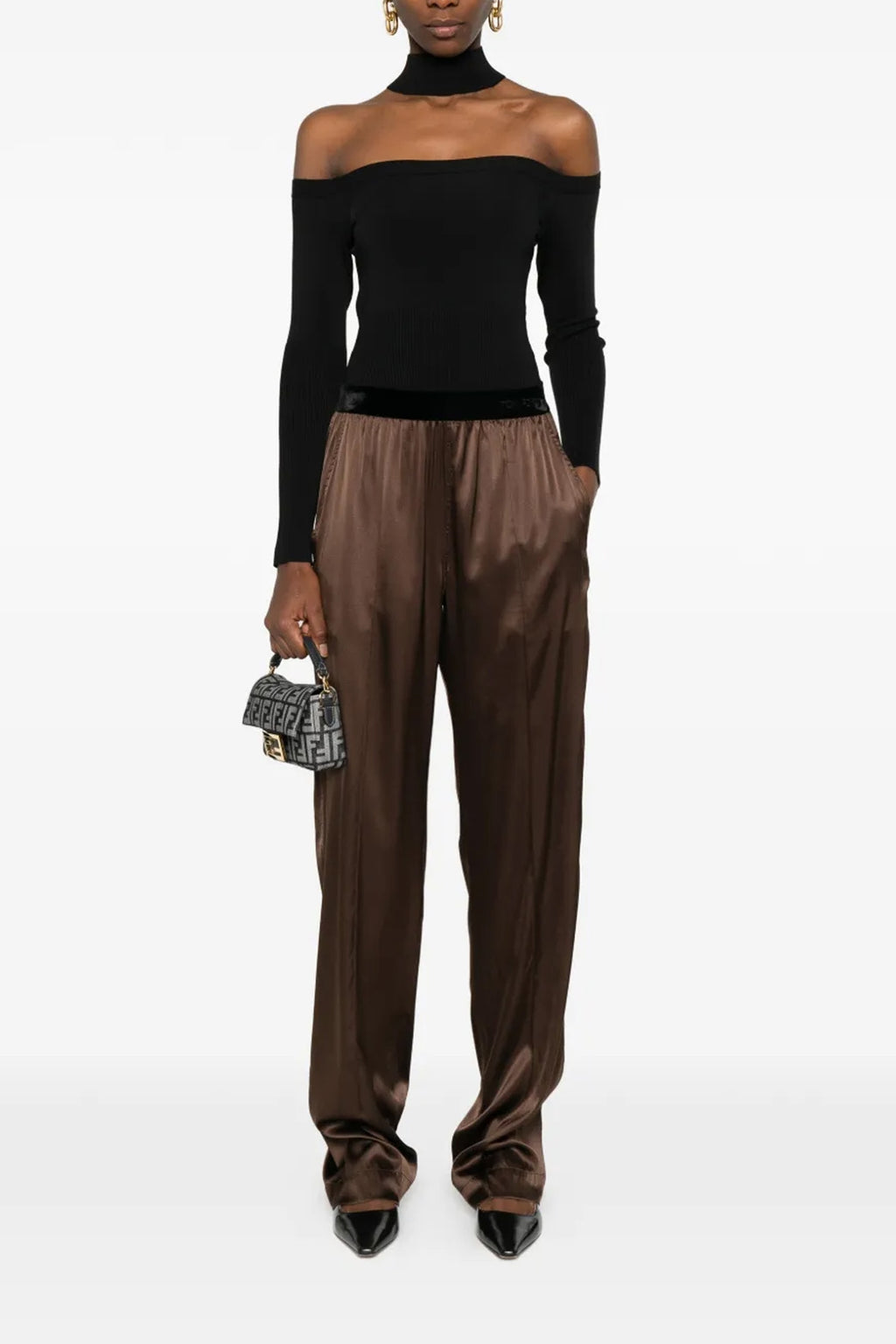 TOM FORD Silk pants For Women 94% silk 6% elastane