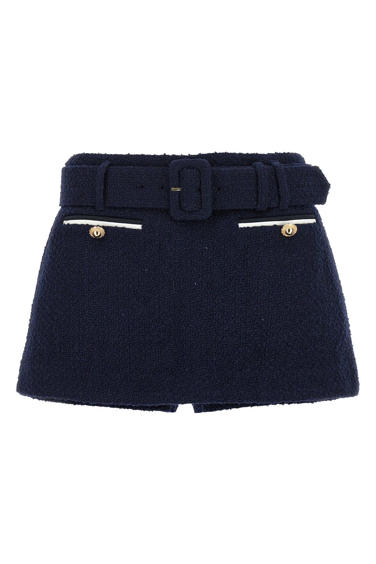 SELF PORTRAIT Bouclé wool skort For Women 40% polyester 26% acrylic 24% wool 10% polyamide