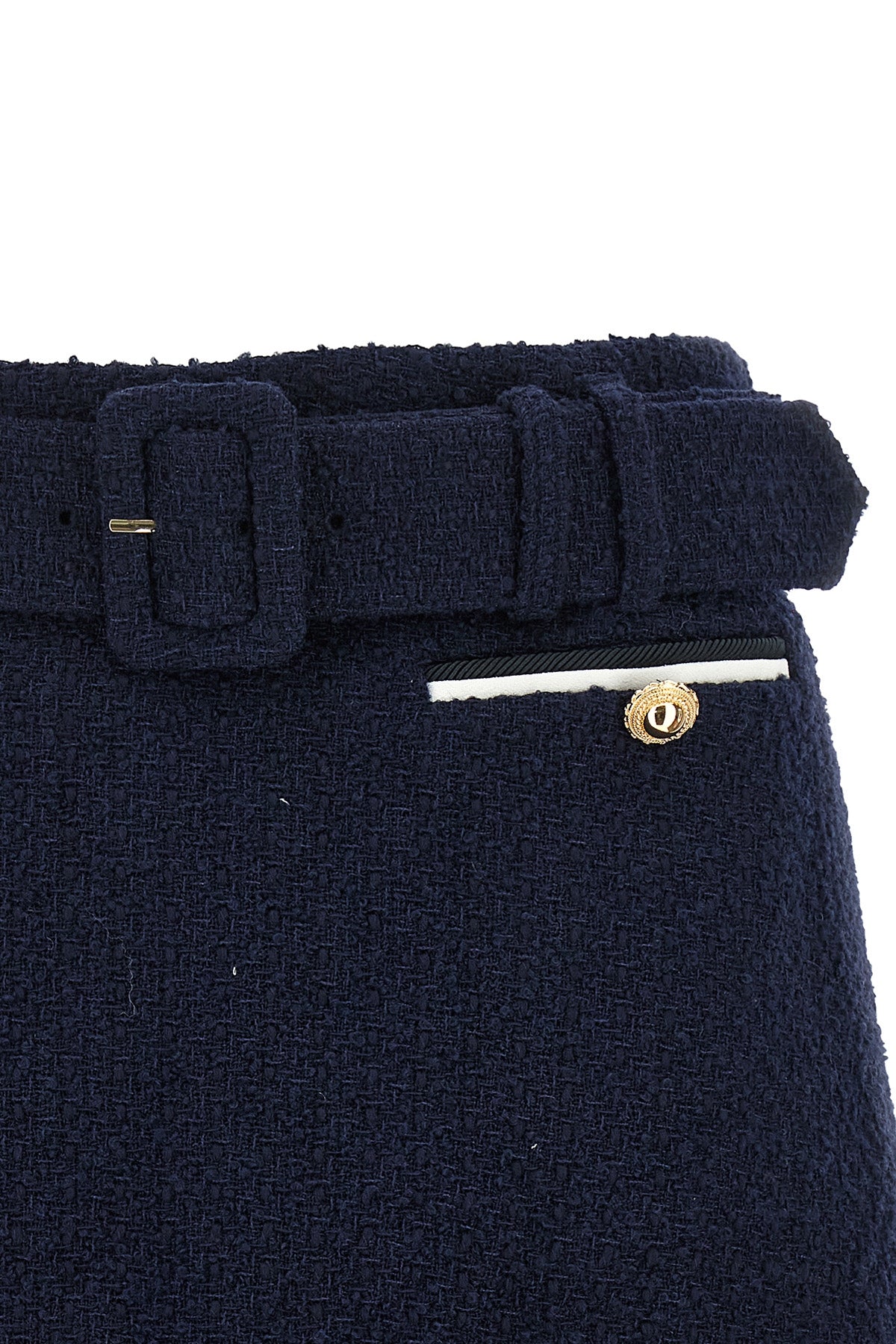 SELF PORTRAIT Bouclé wool skort For Women 40% polyester 26% acrylic 24% wool 10% polyamide