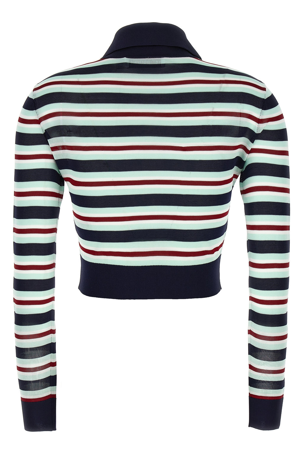 SELF PORTRAIT 'Navy Striped Viscose Knit' cardigan For Women 100% viscose