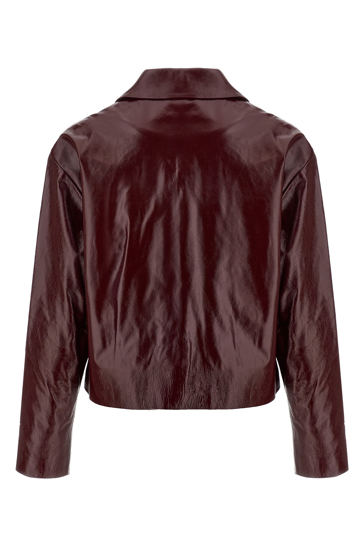 SELF PORTRAIT Craqué leather jacket