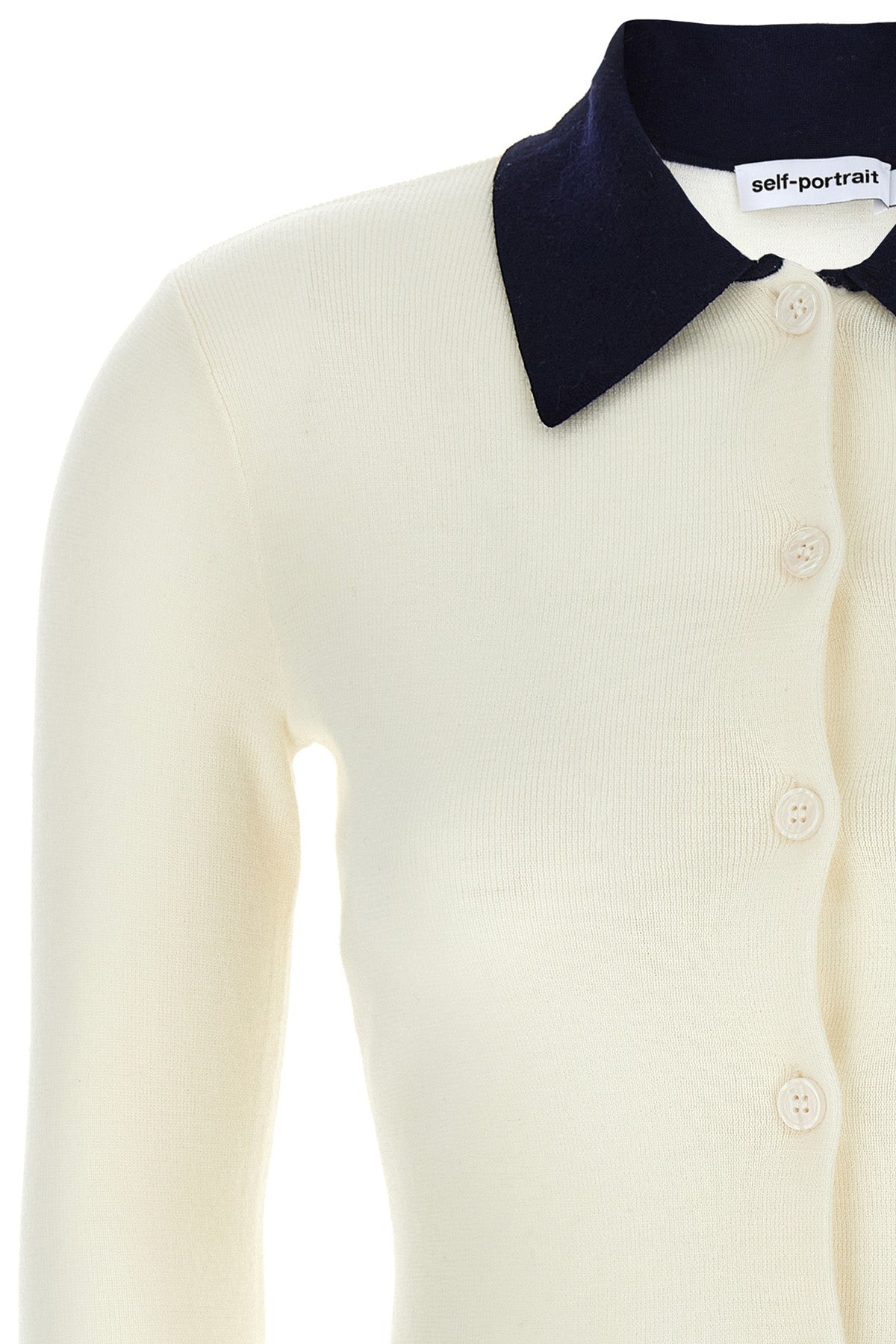 SELF PORTRAIT 'Cream Merino Wool' cardigan For Women 100% wool