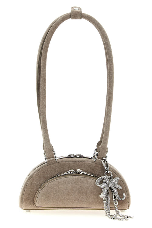 SELF PORTRAIT 'Suede mini with charm' shoulder bag For Women 100% lamb leather (Ovis Aries)