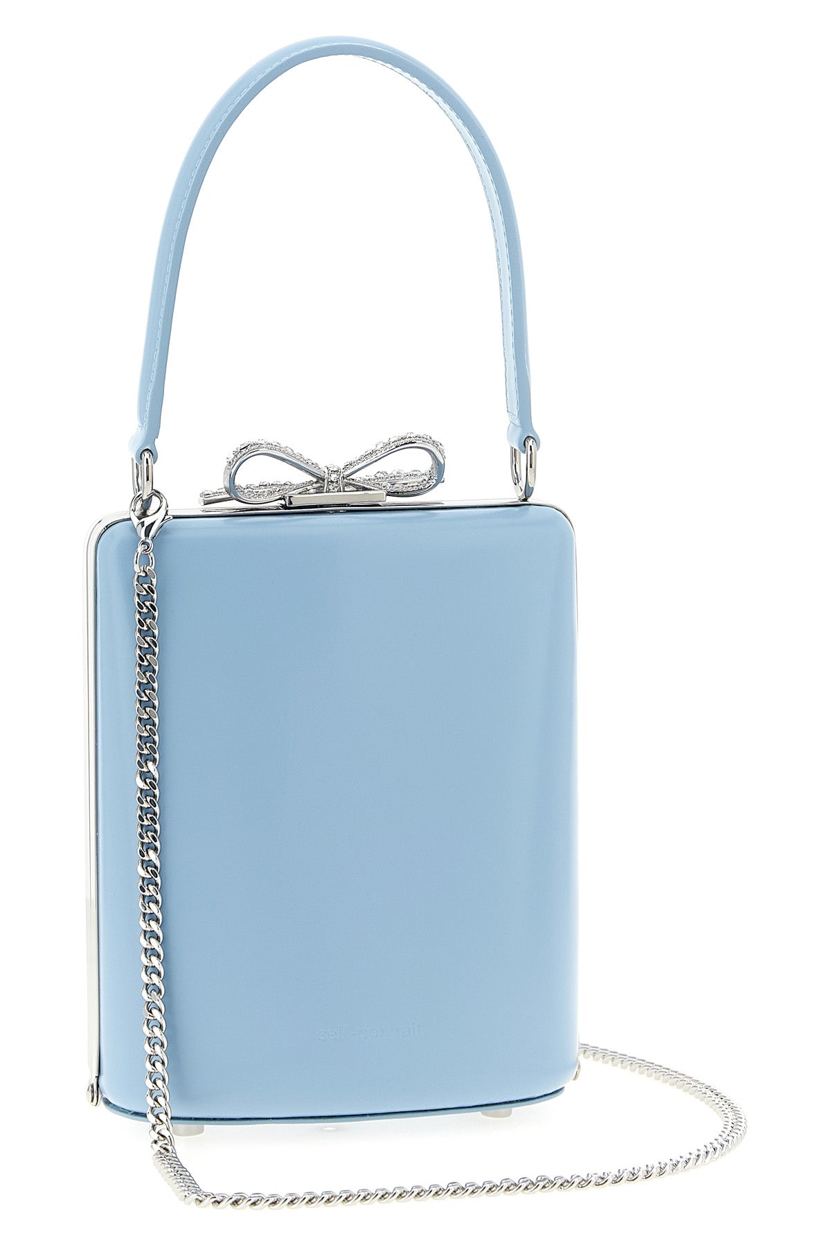 SELF PORTRAIT 'Blue leather bag' handbag For Women 100% lamb leather (Ovis Aries)