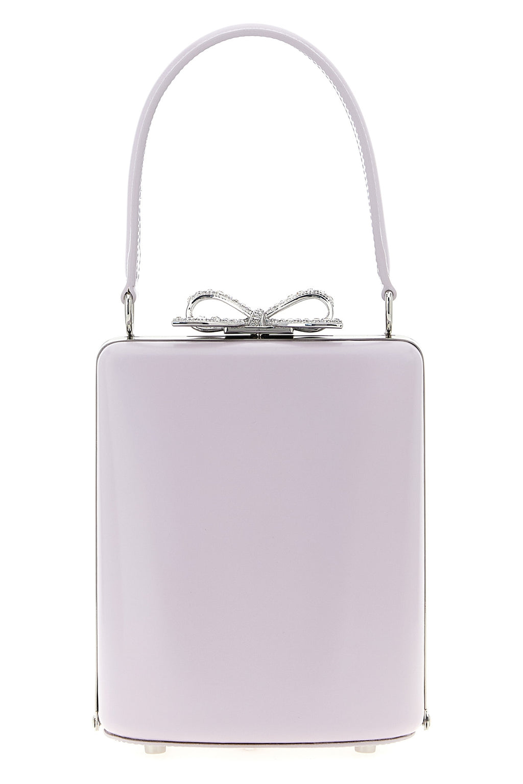 SELF PORTRAIT 'Lilac leather mini bow' handbag For Women 100% leather