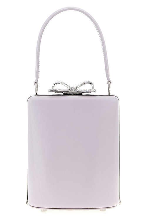 SELF PORTRAIT 'Lilac leather mini bow' handbag For Women 100% leather