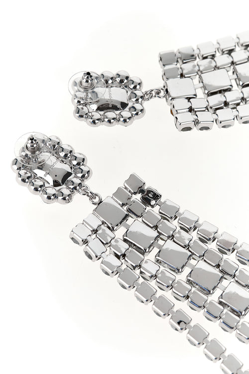 SELF PORTRAIT 'Multi Crystal Droplet' earrings For Women 94% cotton 5% polyester 1% elastane