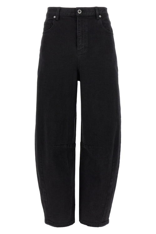 SELF PORTRAIT 'Black Barrel Leg' jeans For Women 99% cotton, 1% elastane