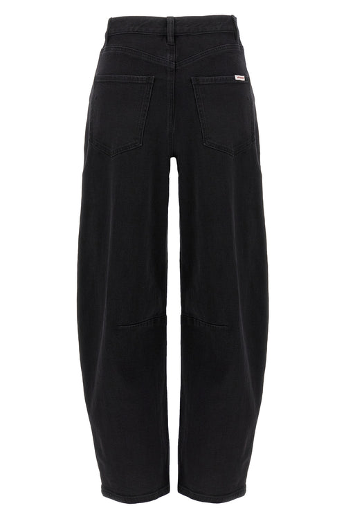 SELF PORTRAIT 'Black Barrel Leg' jeans For Women 99% cotton, 1% elastane