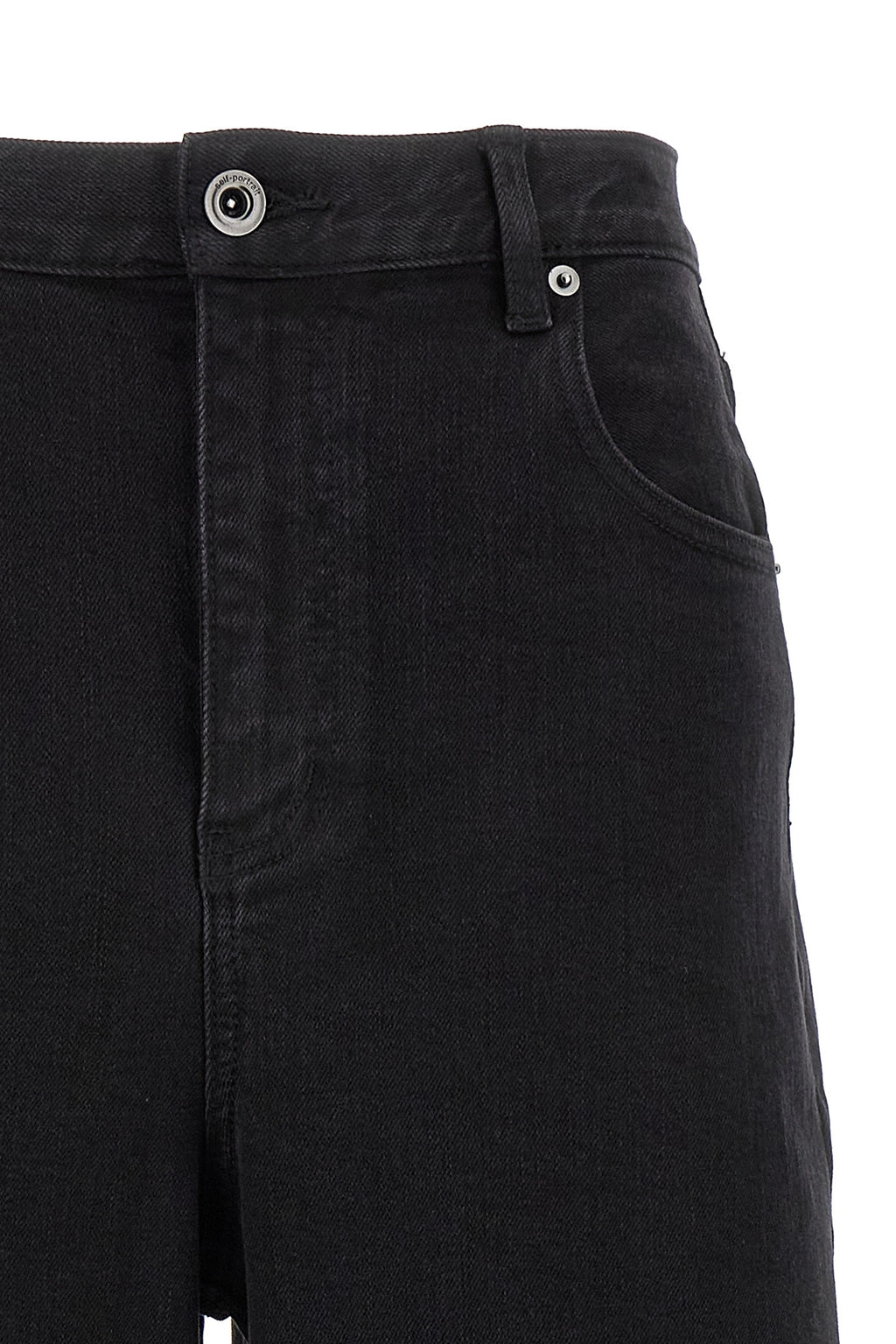 SELF PORTRAIT 'Black Barrel Leg' jeans For Women 99% cotton, 1% elastane