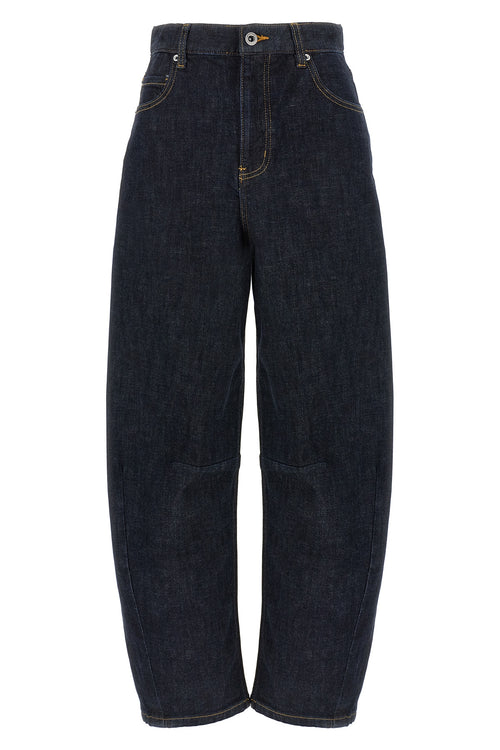 SELF PORTRAIT 'Indigo Barrel Leg' jeans For Women 99% cotton, 1% elastane