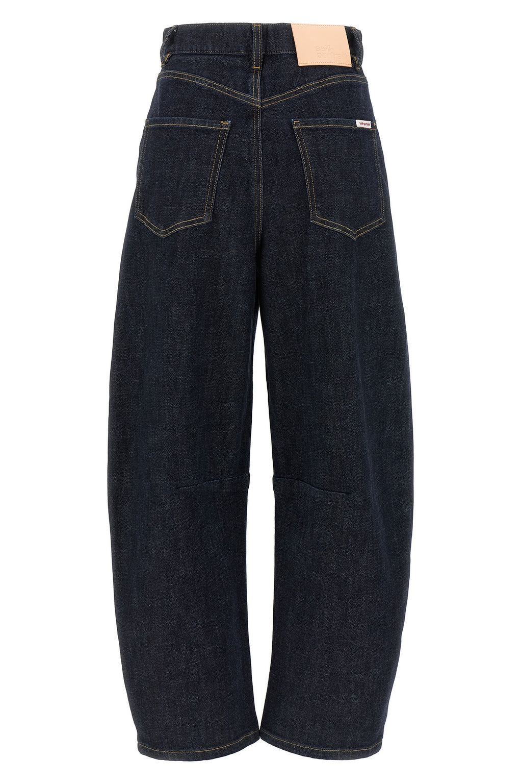 SELF PORTRAIT 'Indigo Barrel Leg' jeans For Women 99% cotton, 1% elastane