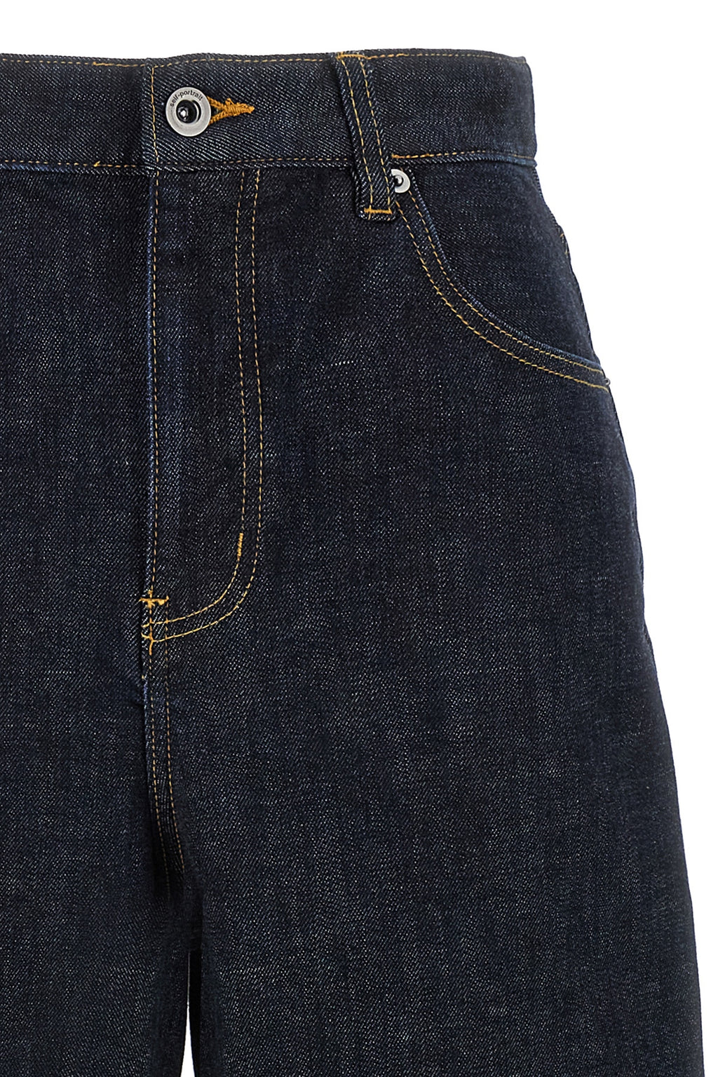 SELF PORTRAIT 'Indigo Barrel Leg' jeans For Women 99% cotton, 1% elastane