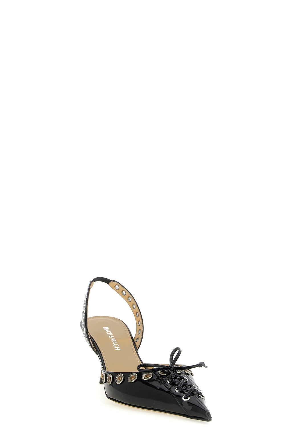 MACH & MACH 'Crystalized Corset' slingback For Women 100% calfskin leather (Bos Taurus)