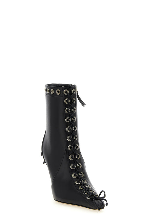 MACH & MACH 'Crystalized Corset' ankle boots For Women 100% calfskin leather (Bos Taurus)