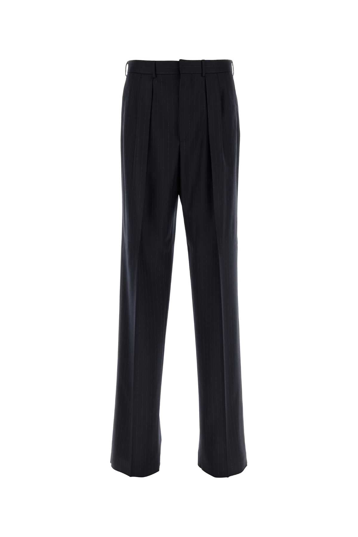 TOM FORD CLEAR CUT SUBTLE PINSTRIPE DOUBLE PLEAT PANT For Men Exterior: 100% Wool