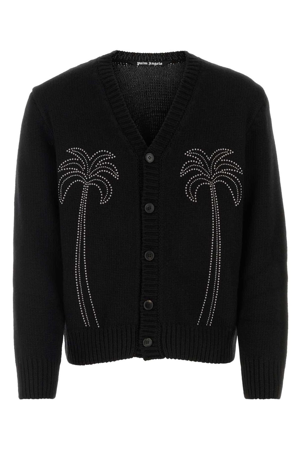PALM ANGELS CARDIGAN For Men Exterior: 35% Nylon 30% Wool 30% Viscose 5% Cashmere