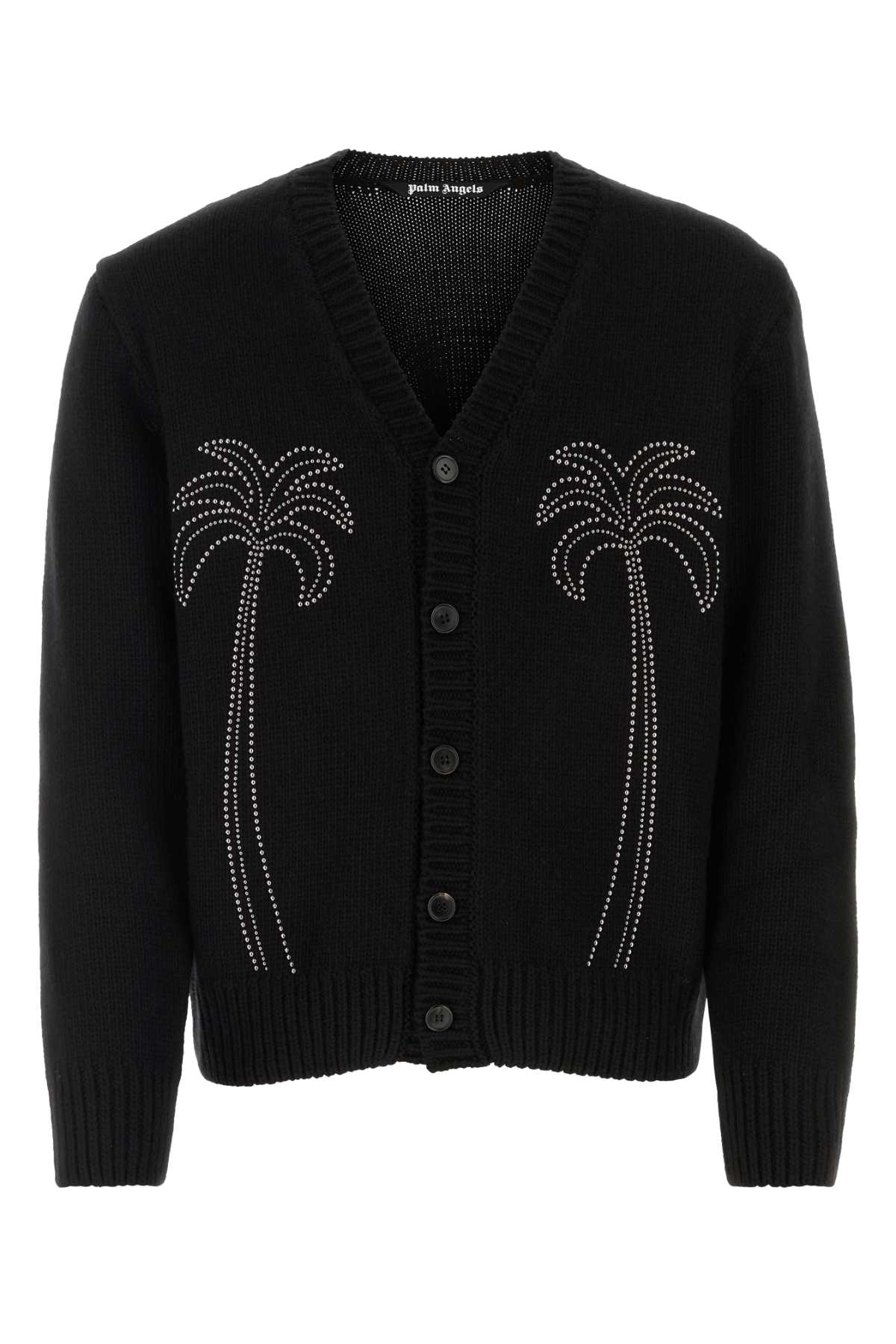 PALM ANGELS CARDIGAN For Men Exterior: 35% Nylon 30% Wool 30% Viscose 5% Cashmere