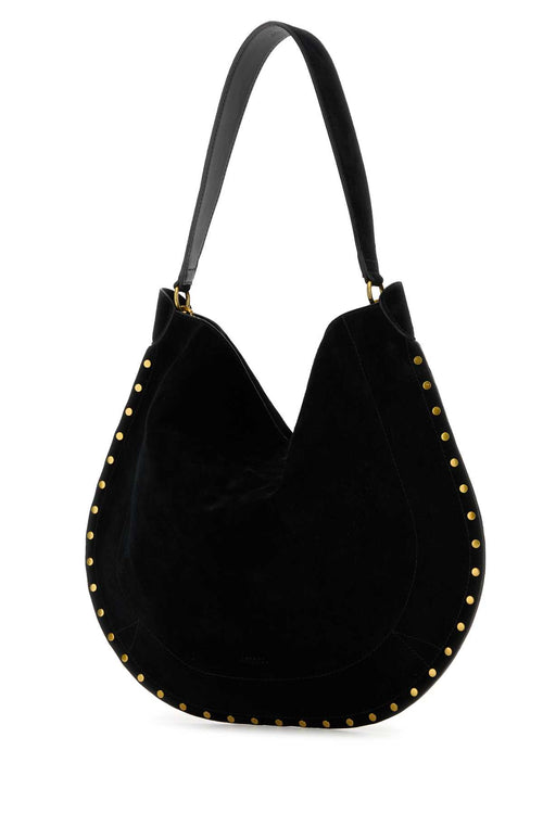 ISABEL MARANT BORSA For Women Exterior: 100% Suede Lining: 100% Fabric Finishing: Antiqued golden metal