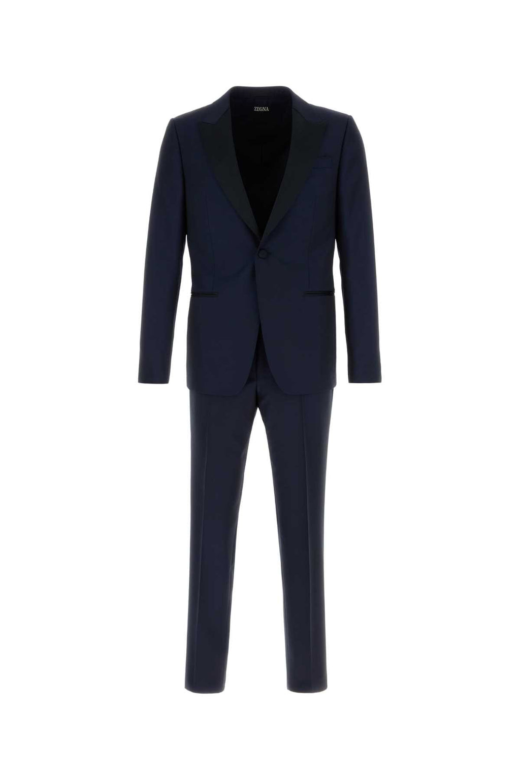 ZEGNA WOOL AND MOHAIR TUXEDO For Men Exterior: 84% Wool 16% Mohair Lining: 100% Viscose