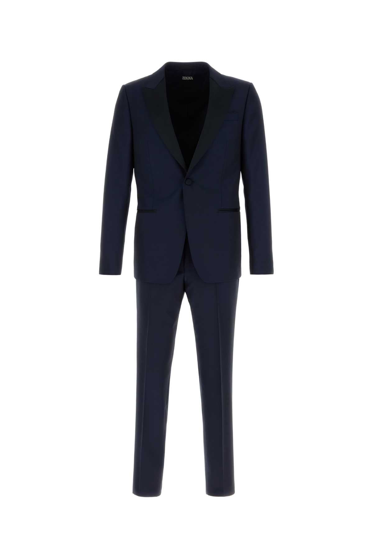 ZEGNA WOOL AND MOHAIR TUXEDO For Men Exterior: 84% Wool 16% Mohair Lining: 100% Viscose
