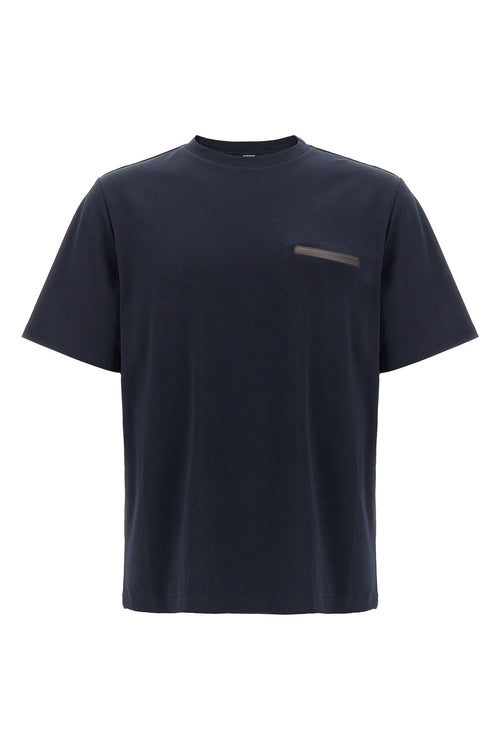 BERLUTI 'Leather Tab' T-shirt For Men 100% cotton