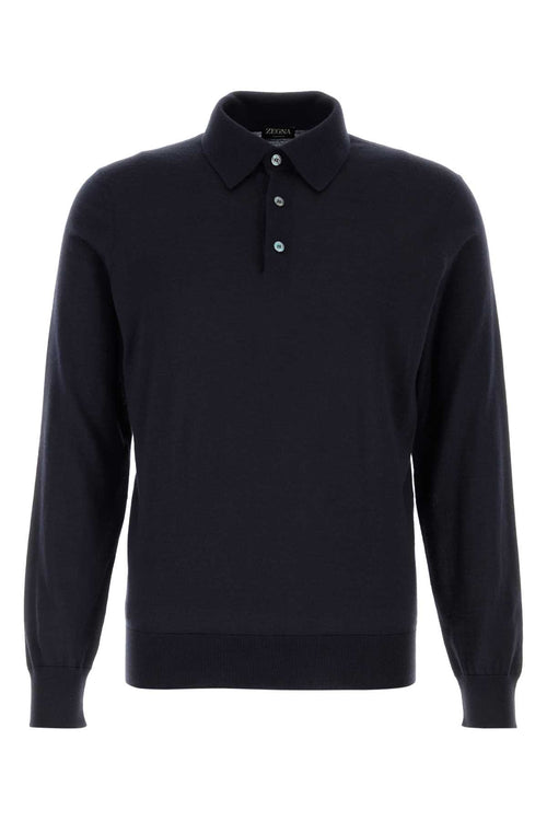 ZEGNA BLUE NAVY UNITO For Men Exterior: 70% Cashmere 30% Silk