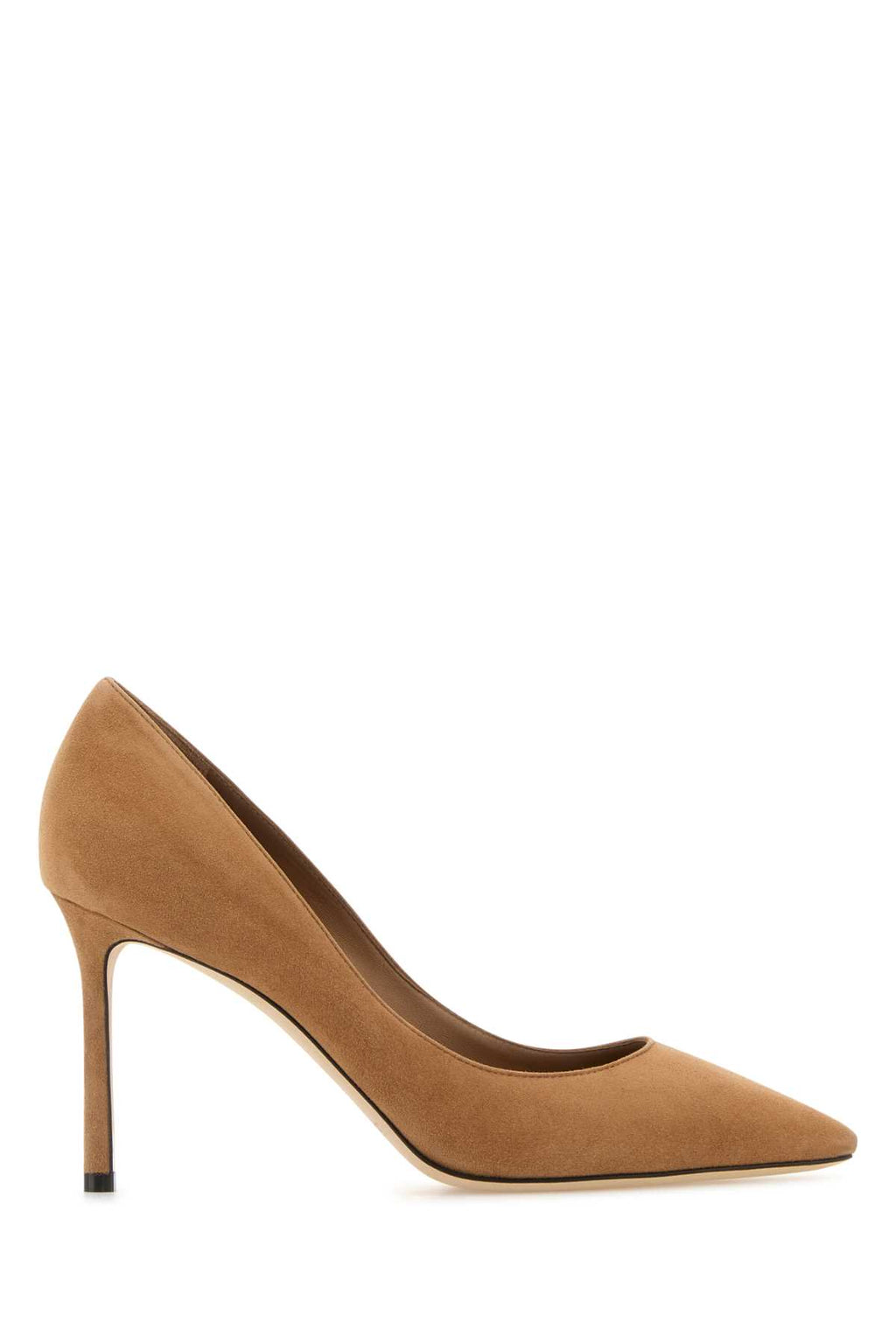 JIMMY CHOO ROMY 85 For Women Exterior: 100% Suede Interior: 100% Leather Sole: Leather