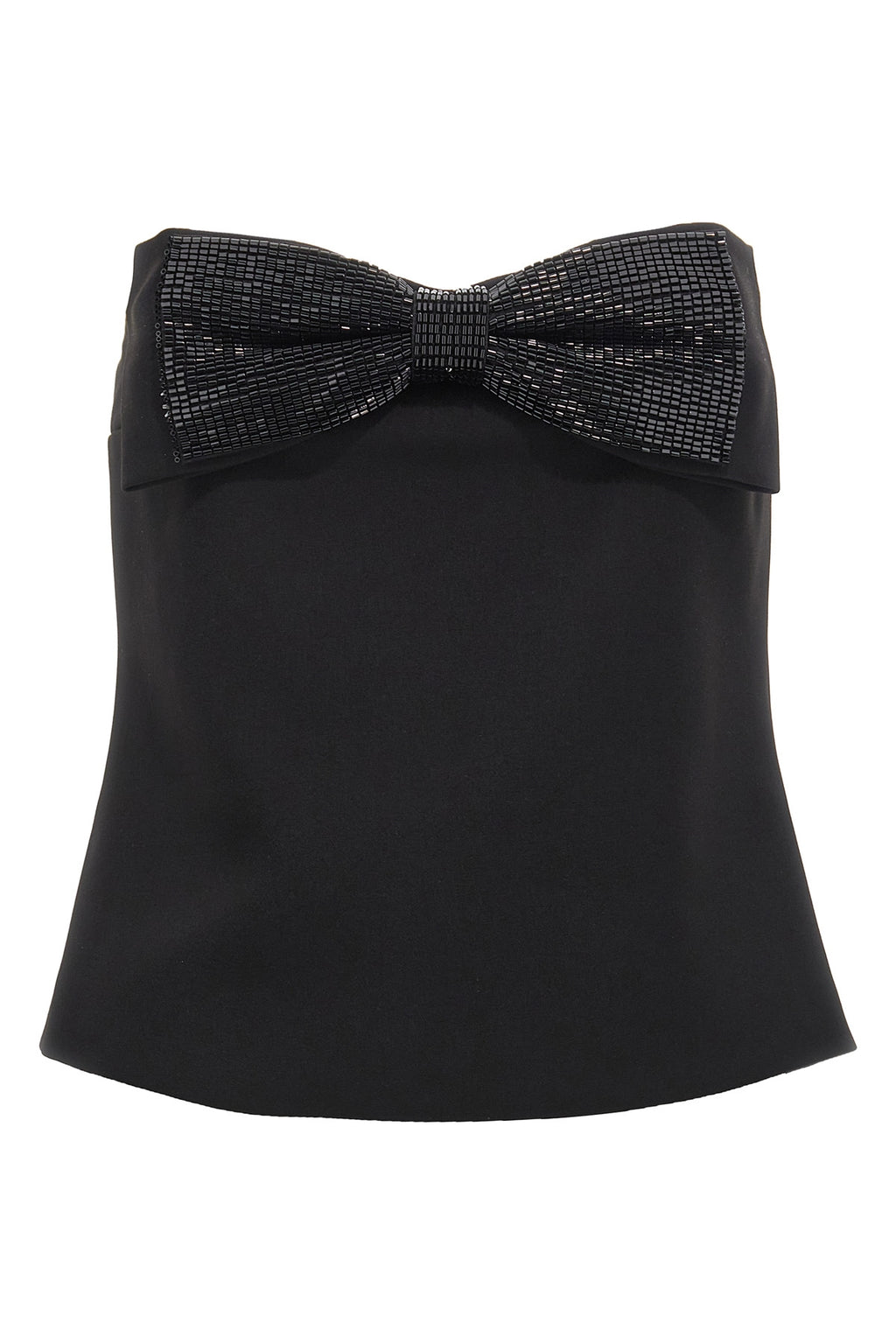 SELF PORTRAIT 'Black Crepe Bandeau' top For Women 100% polyester