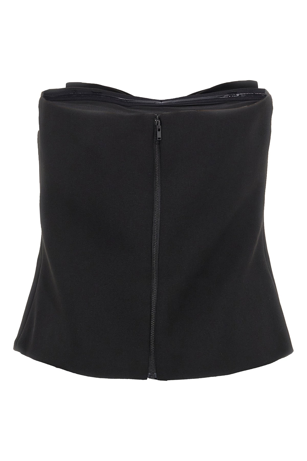 SELF PORTRAIT 'Black Crepe Bandeau' top For Women 100% polyester