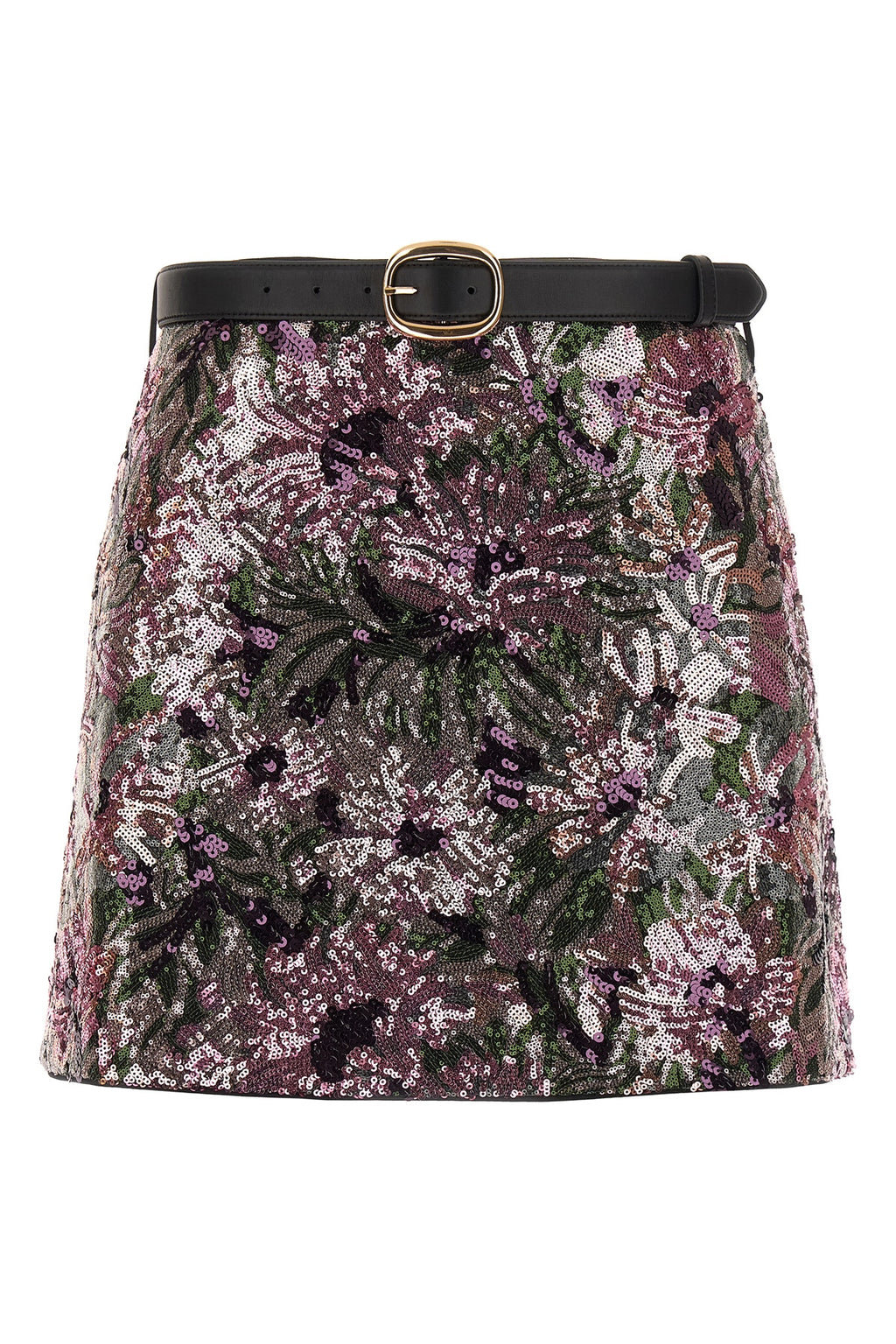 SELF PORTRAIT 'Floral Sequin Mini' skirt