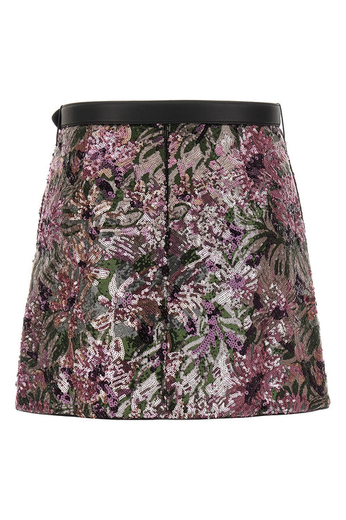 SELF PORTRAIT 'Floral Sequin Mini' skirt For Women 100% polyamide