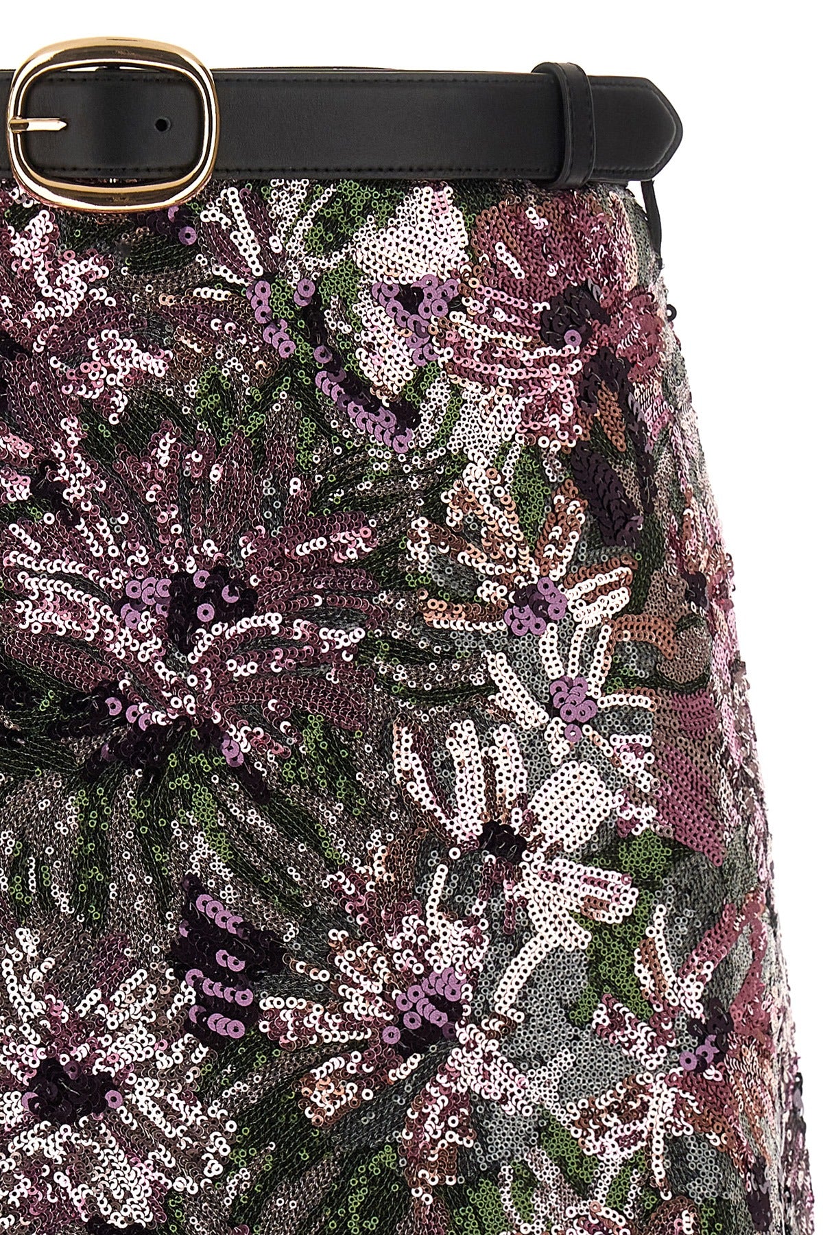 SELF PORTRAIT 'Floral Sequin Mini' skirt