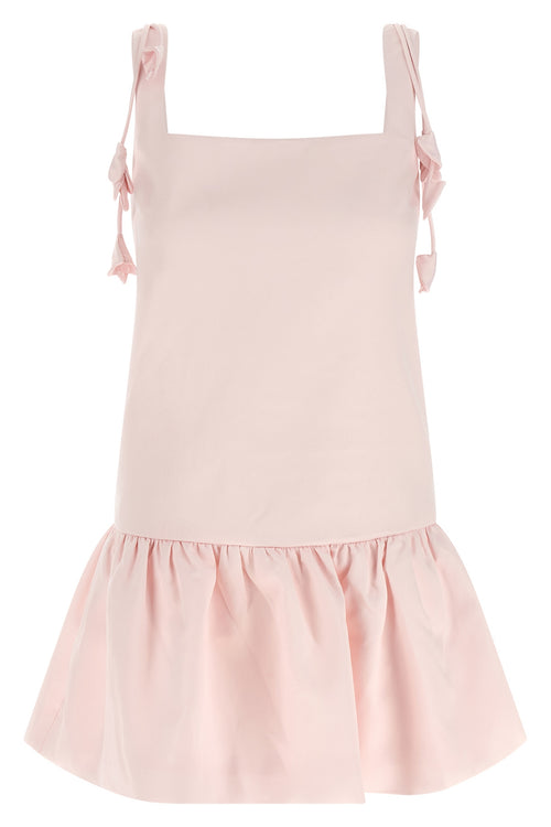 SELF PORTRAIT 'Pink Flower Taffetà' dress For Women 100% polyester