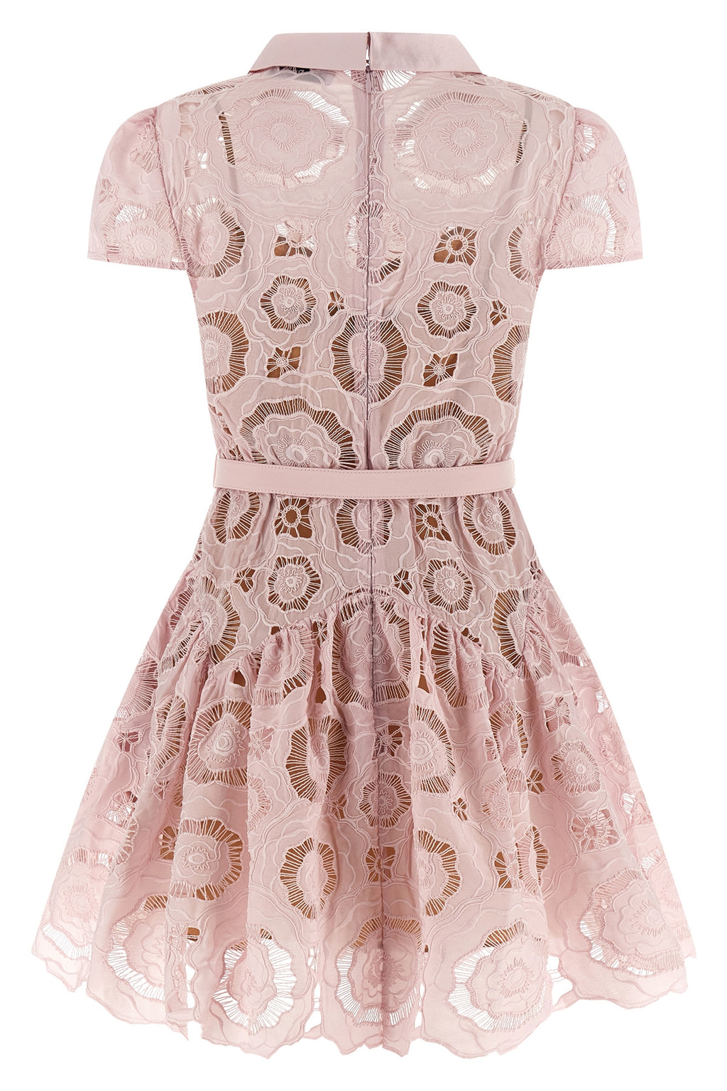 SELF PORTRAIT 'Pink Floral Lace Mini' dress For Women 100% polyester
