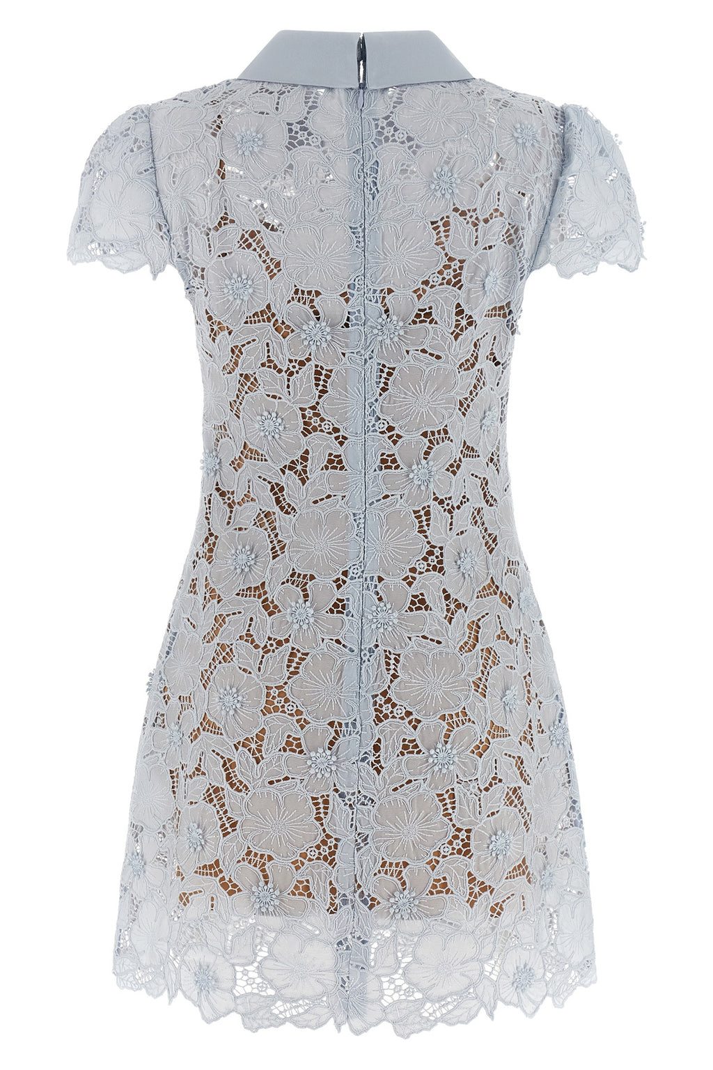 SELF PORTRAIT 'Blue Guipure Lace Mini' dress For Women 100% polyester