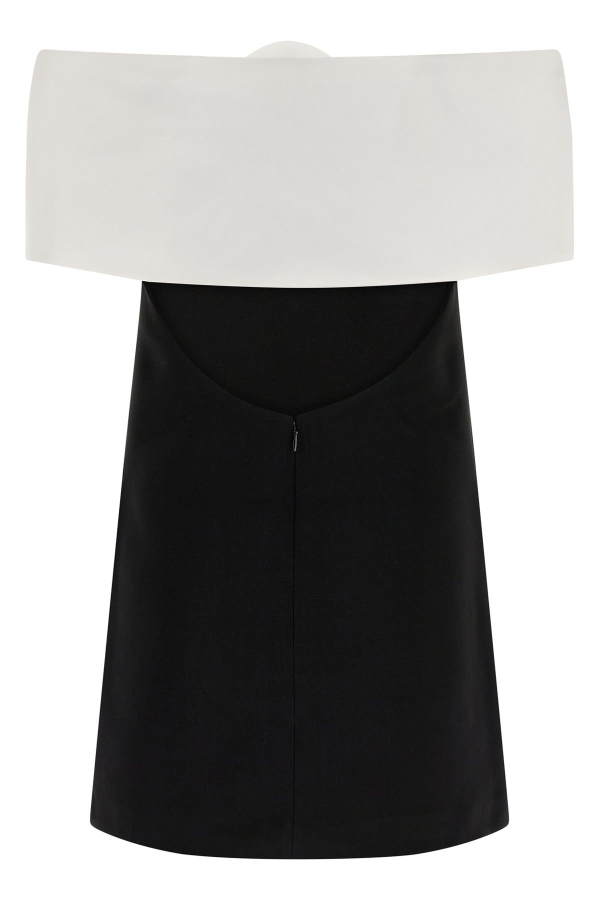 SELF PORTRAIT 'Black Crêpe Flower Mini' dress