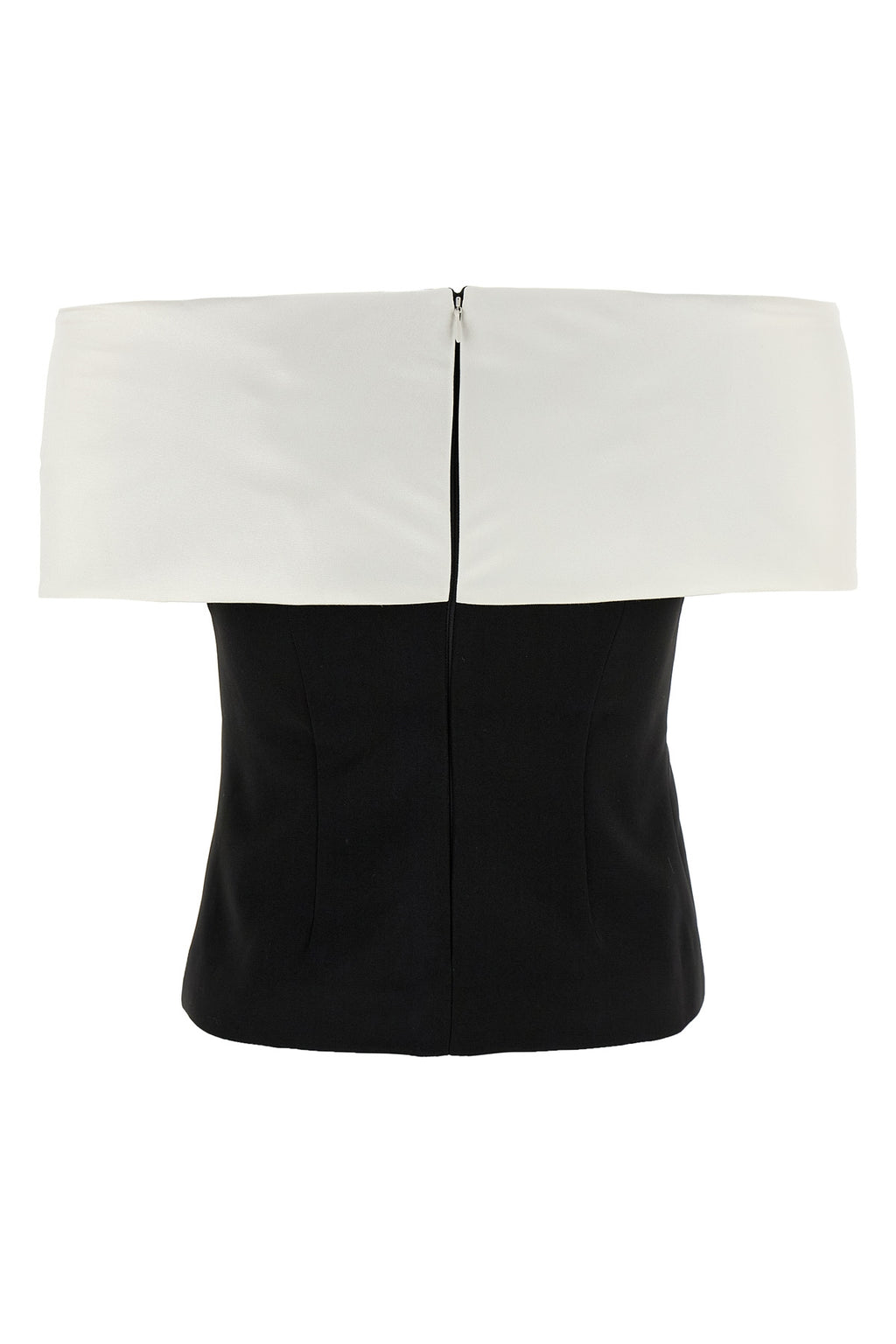 SELF PORTRAIT 'Black Crêpe Flower' top For Women 100% polyester