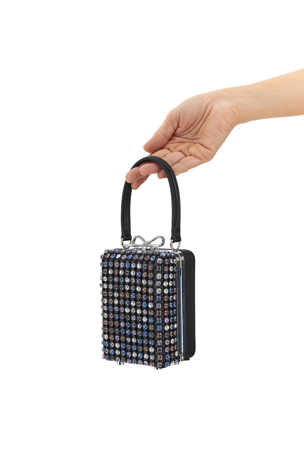 SELF PORTRAIT 'Multi Crystal Chainmail' handbag For Women 97% polyester 3% elastane
