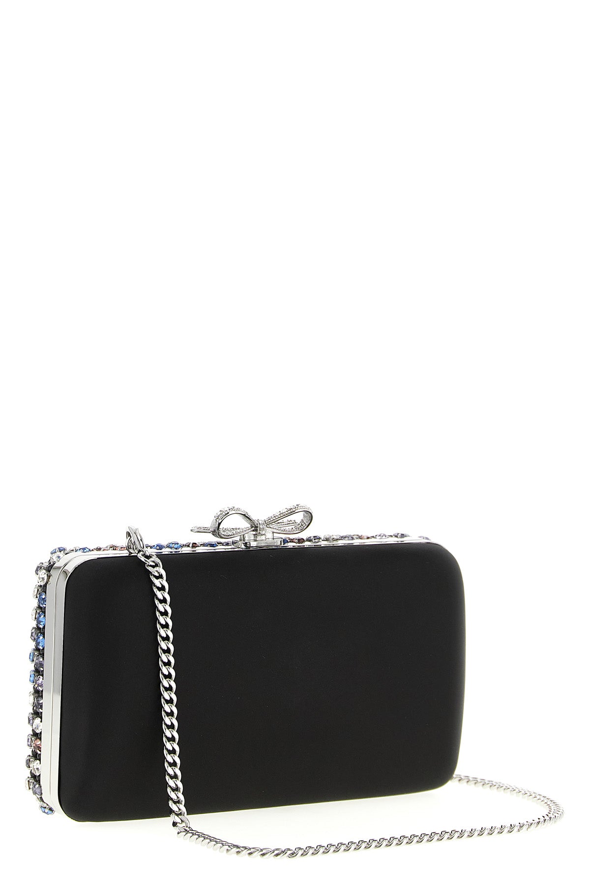 SELF PORTRAIT 'Multi Crystal Chainmail' clutch For Women 93% polyester 7% elastane