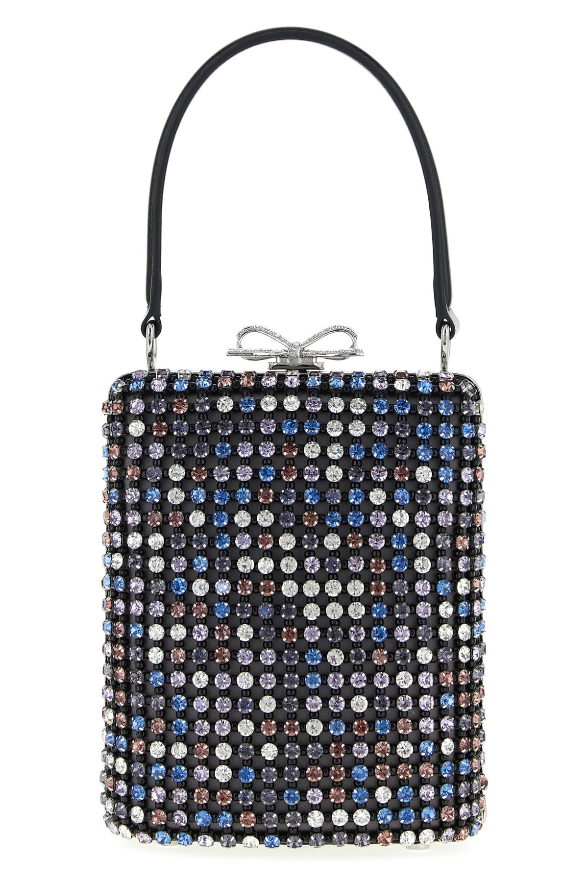SELF PORTRAIT 'Multi Crystal Chainmail' mini handbag For Women 97% polyester 3% elastane