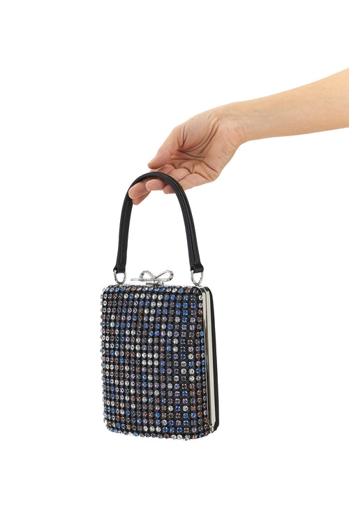 SELF PORTRAIT 'Multi Crystal Chainmail' mini handbag For Women 97% polyester 3% elastane