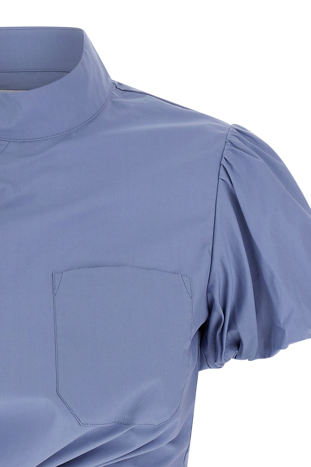 SELF PORTRAIT 'Blue Cotton Tie Side' top For Women 100% cotton