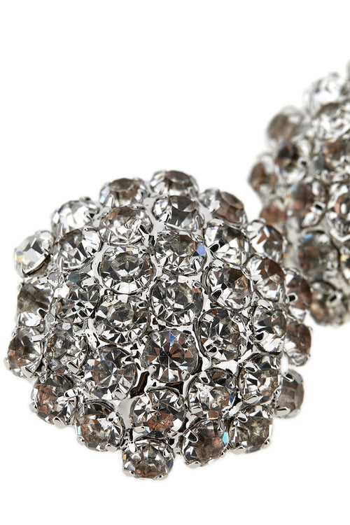 SELF PORTRAIT 'Crystal Flower' earrings For Women 55% brass 43% glass 2% st