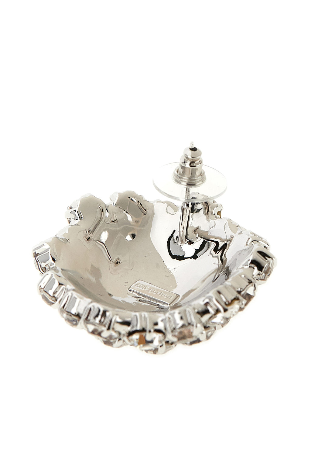 SELF PORTRAIT 'Crystal Flower' earrings For Women 55% brass 43% glass 2% st