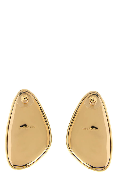 SELF PORTRAIT 'Hammered Gold Crystal' earrings For Women 55% brass 43% glass 2% st
