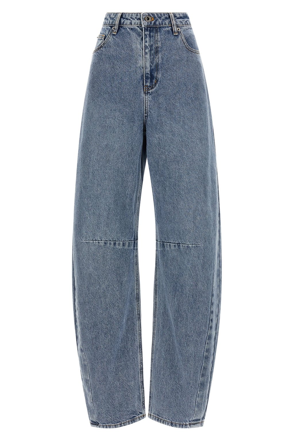 SELF PORTRAIT 'Blue Barrel Leg' jeans
