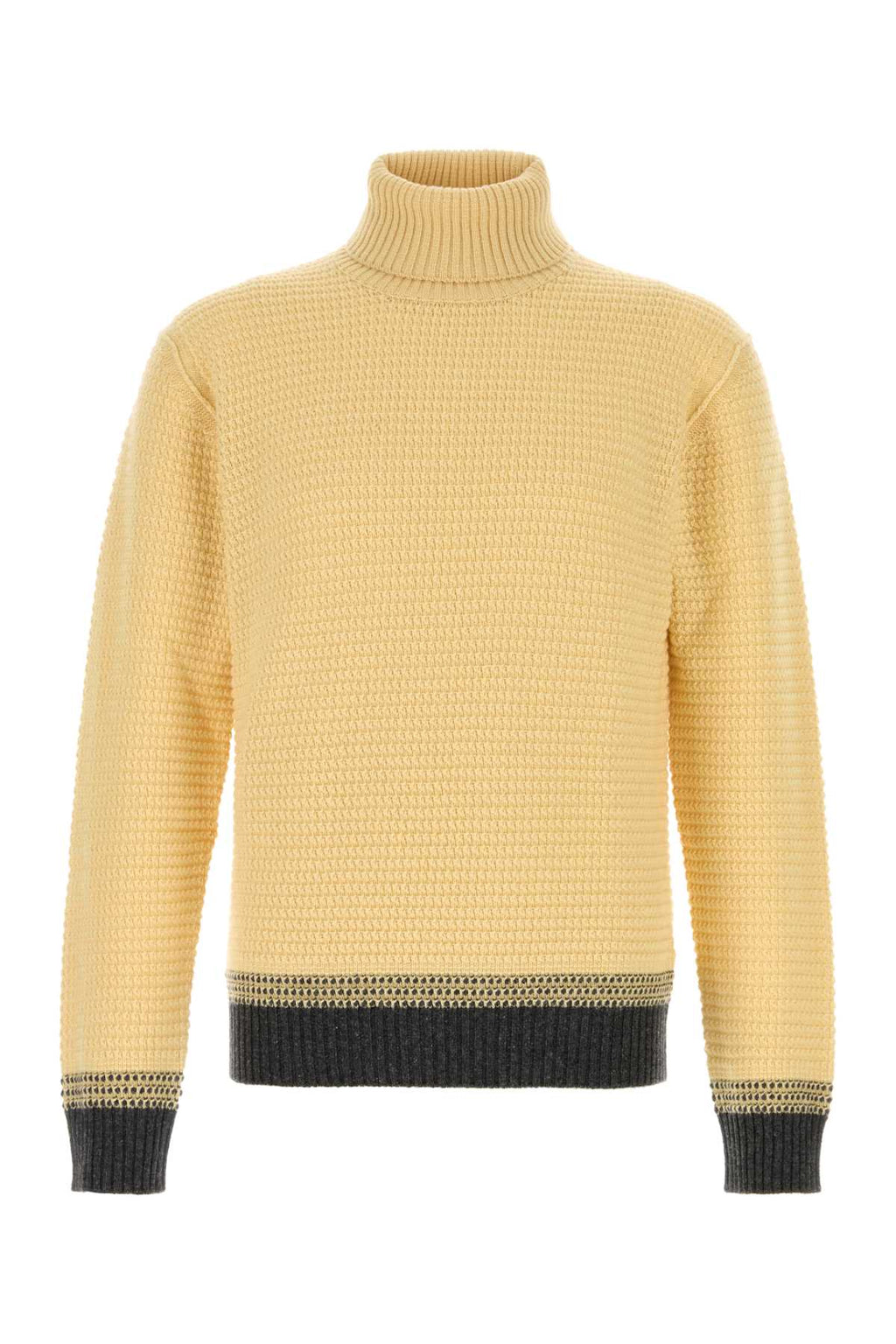 ZEGNA OASI CASHMERE JACQUARD TURTLENECK For Men Exterior: 100% Cashmere