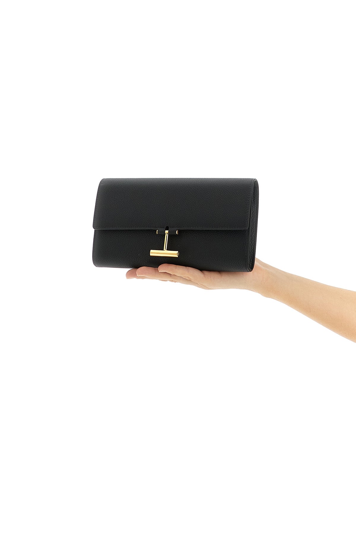 TOM FORD Hammered clutch For Women 100% calfskin leather (Bos Taurus)