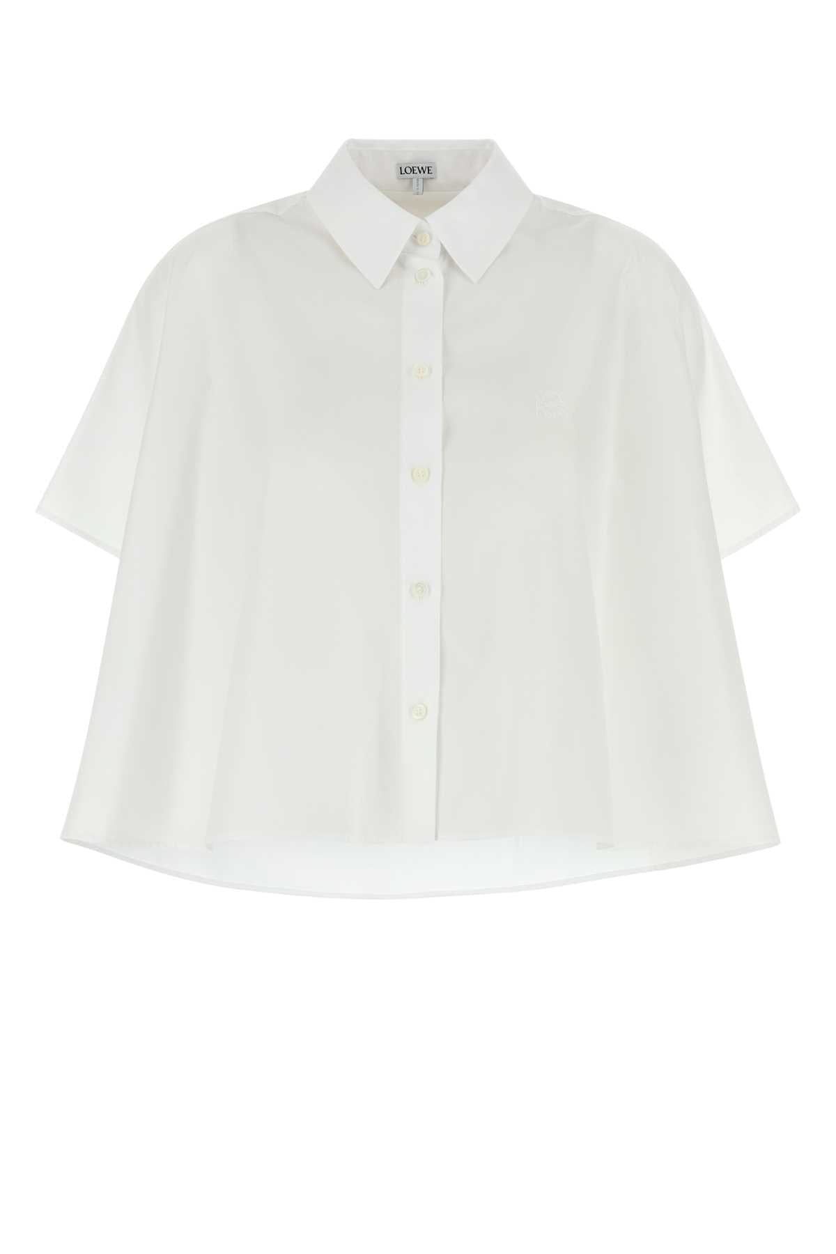 LOEWE SHORT SLEEVE TRAPEZE SHIRT For Women Exterior: 100% Cotton